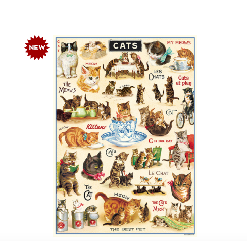 Cavallini Wrap Vintage Cats