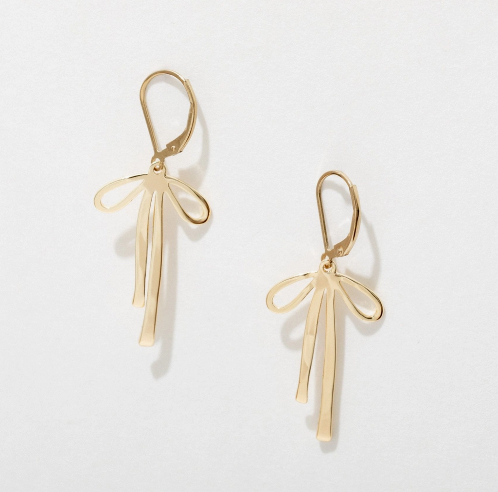 Larissa Loden Gold Fill Bow Earrings