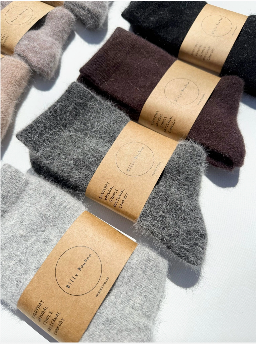 Fluffy Angora Socks