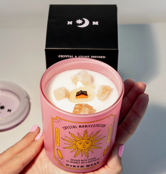 Crystal Manifestation Candle