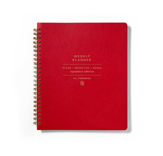 Fringe Studio Weekly Planner Tomato Red