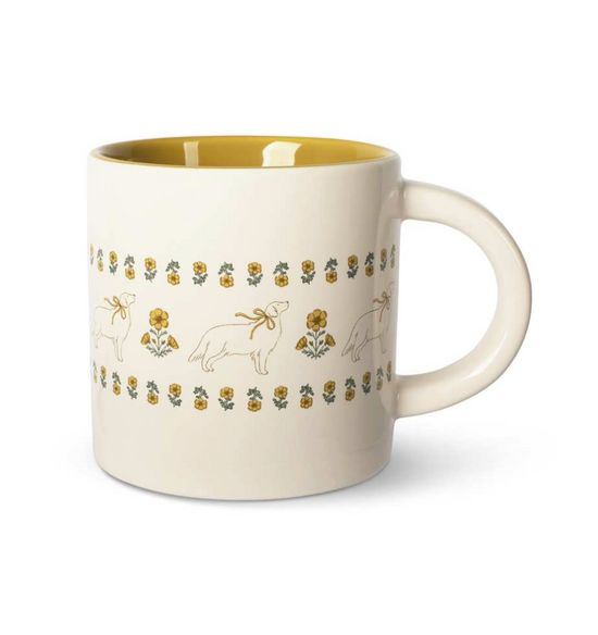 Fringe Studio Ivory Dog Mug