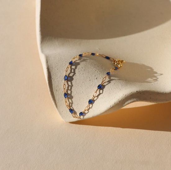 Token Sapphire Gemlink Bracelet