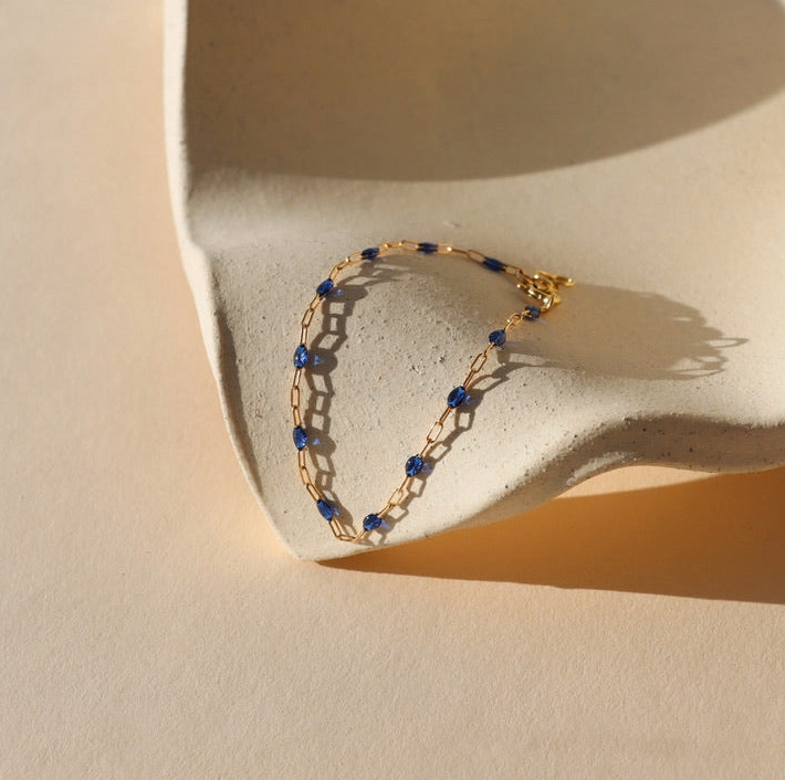 Token Sapphire Gemlink Bracelet
