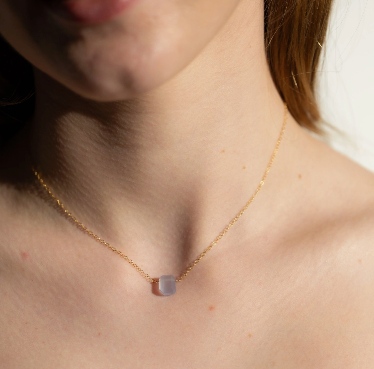 Token Chalcedony Pendant