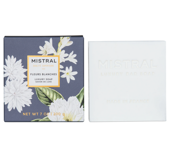Mistral Lux Bar Soap Fleurs Blanches