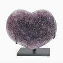 Amethyst Heart On Stand