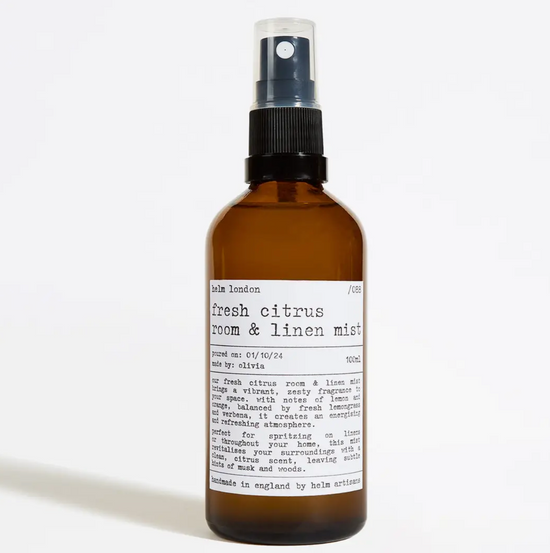 Helm London Fresh Citrus Room & Linen Mist 100ml