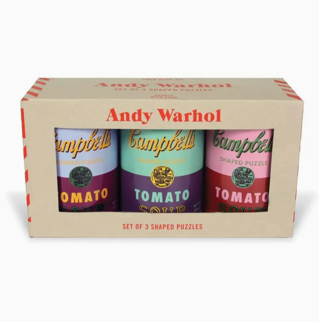 Andy Warhol Soup Cans Puzzles Set of 3