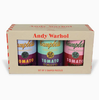 Andy Warhol Soup Cans Puzzles Set of 3