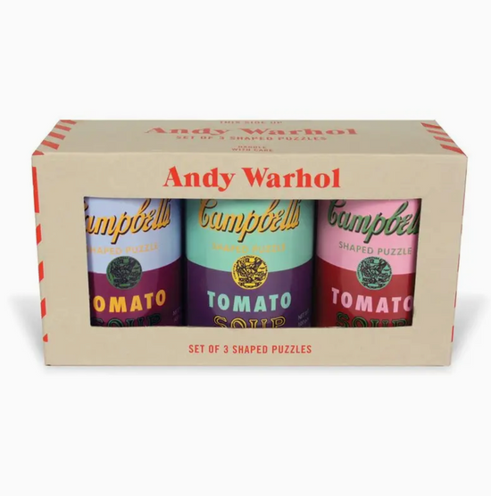 Andy Warhol Soup Cans Puzzles Set of 3