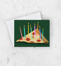 Pizza Birthday Card