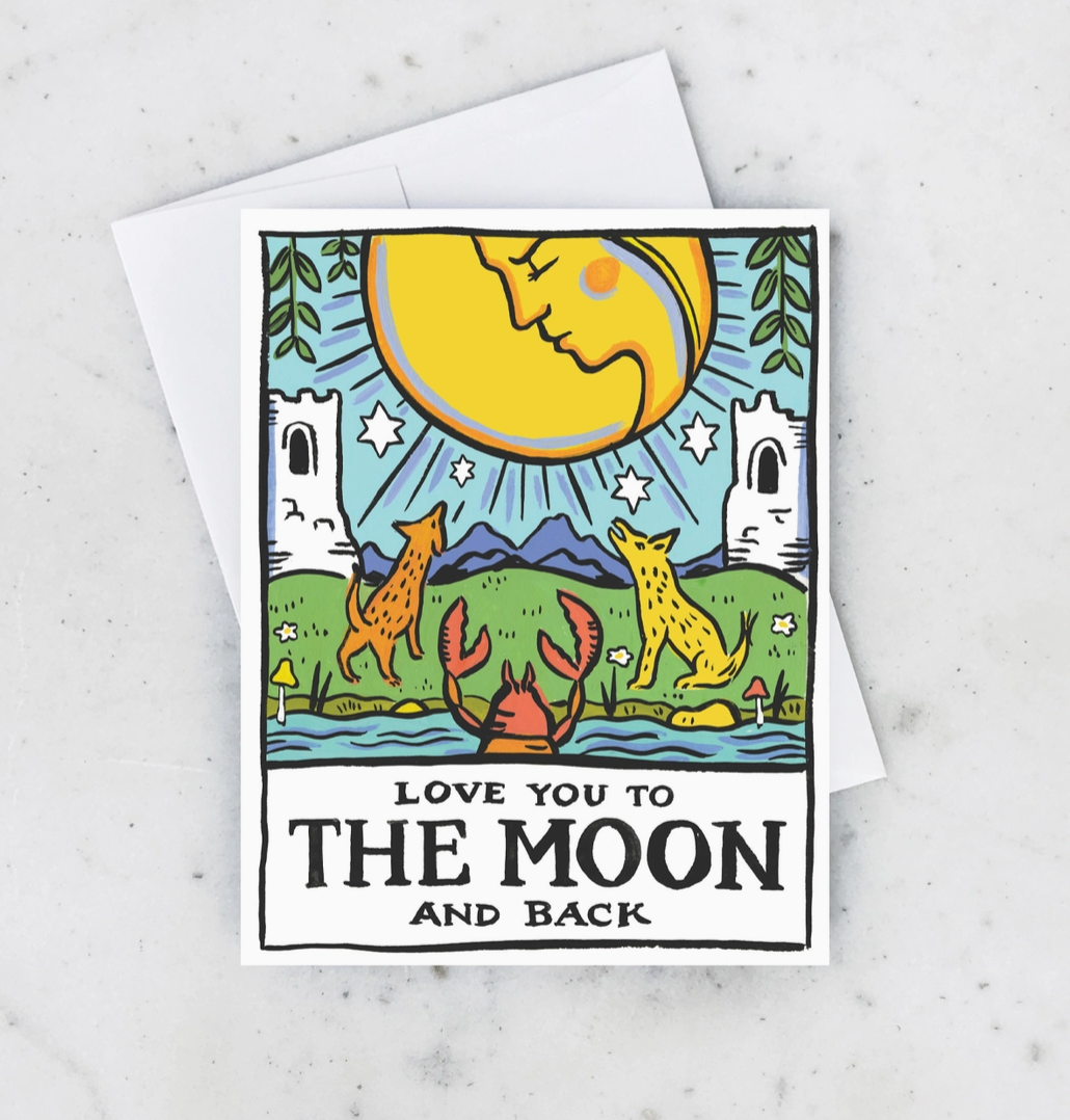 Tarot Moon Card