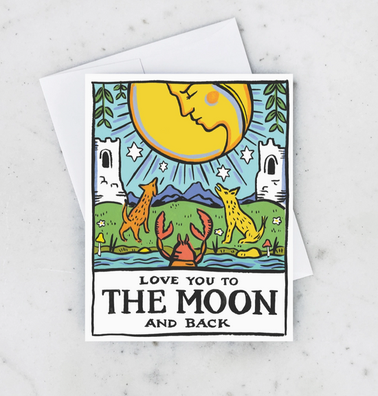 Tarot Moon Card