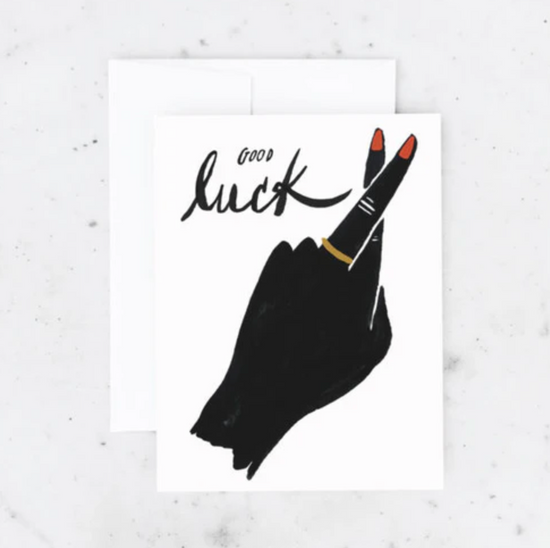 Good Luck Fingers Crossed Card