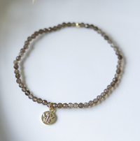 Glee Baby Bee Bracelet Smokey Quartz