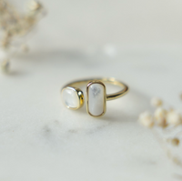 Glee Stone Sister Ring Mother Of Pearl