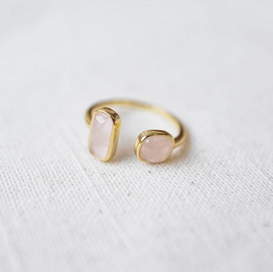 Glee Stone Sister Ring Rose Quartz