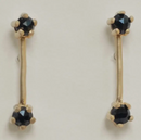 Andy Earrings Onyx
