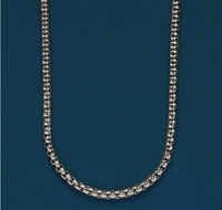 Men's 3mm Stainless Steel Round Box Chain