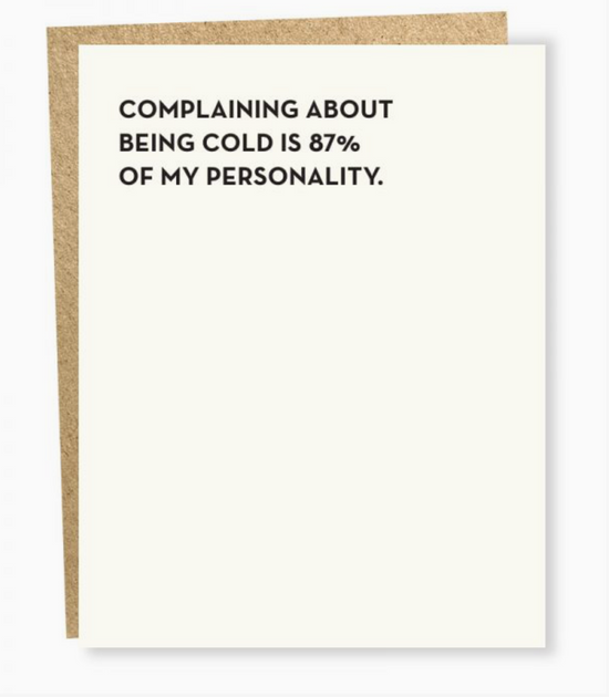 Being Cold Card