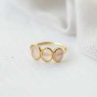 Glee Tri Essence Ring Rose Quartz