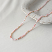 Glee Demi Necklace Pink Opal