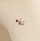 Token Amethyst Studs