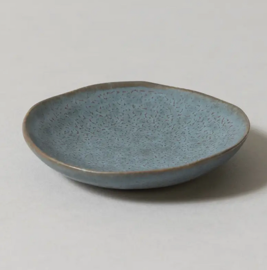 Porcelain Small Plate- Grey Blue