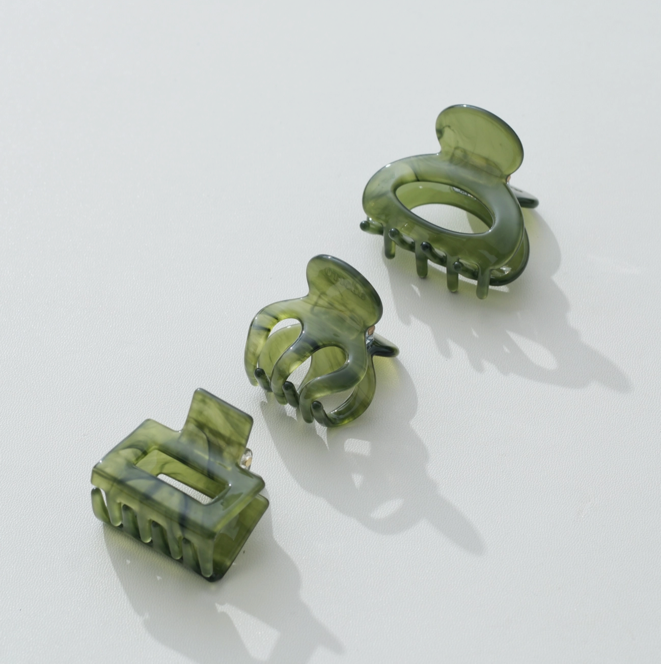 Jade Green Mini Assorted Clips