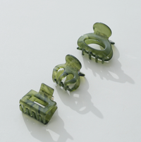 Jade Green Mini Assorted Clips