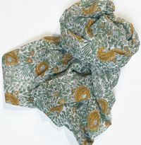 Capri Forest Mustard Scarf
