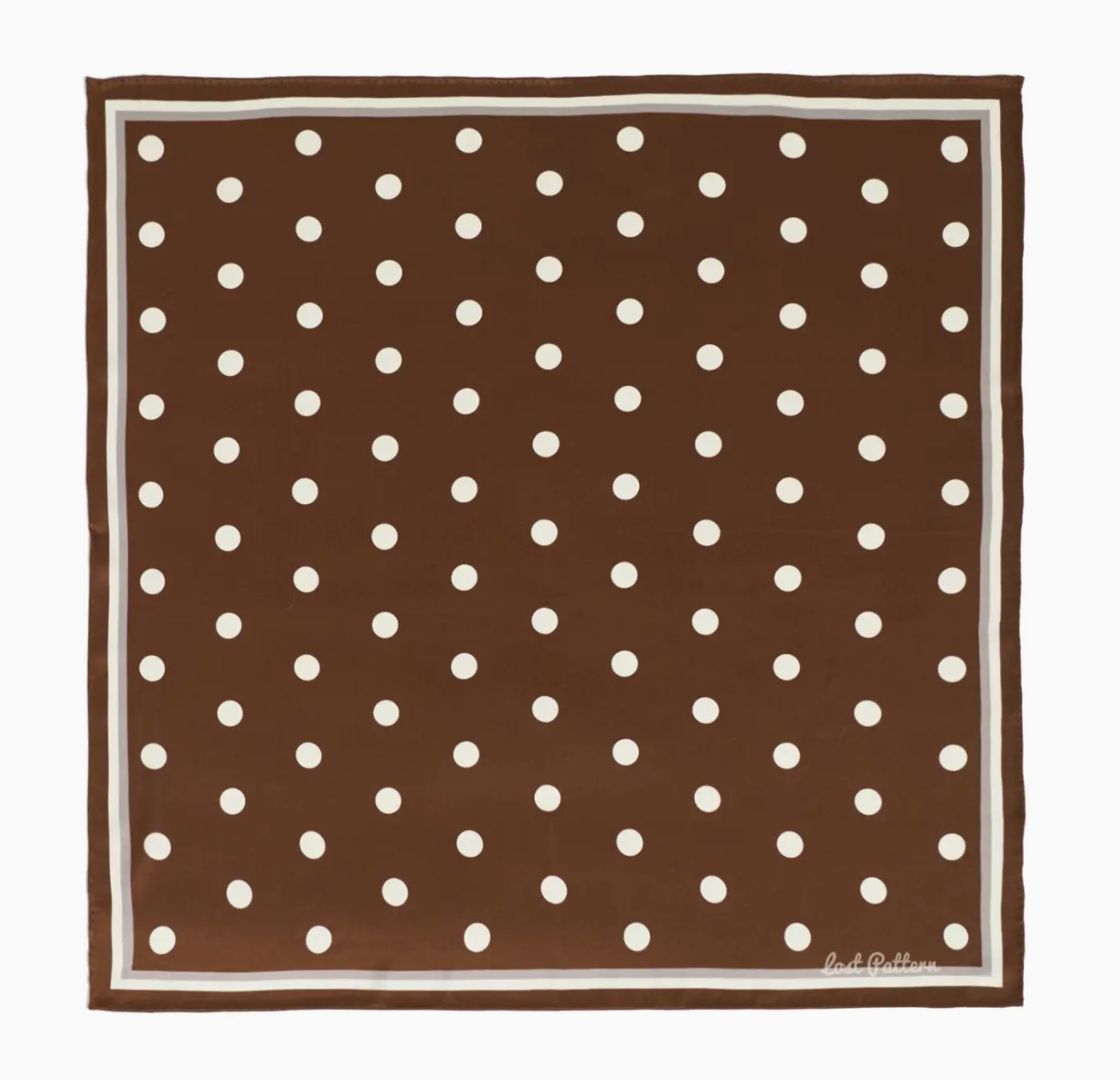 Retro Polka Silk Bandana Scarf