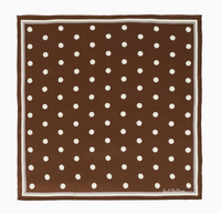 Retro Polka Silk Bandana Scarf