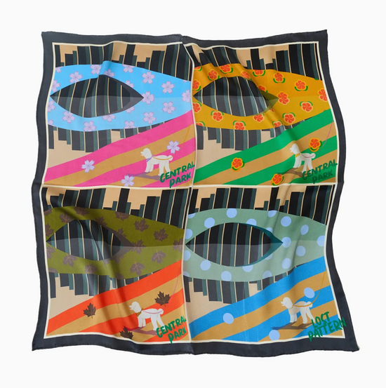 Seasons In The Park Silk Scarf