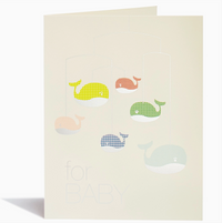 Baby Whales Baby Card