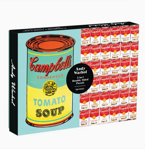 Andy Warhol Soup Can 2 Sided Puzzle