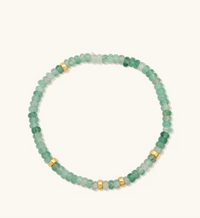 Leah Alexandra Emerald Jade Gemstone Bracelet