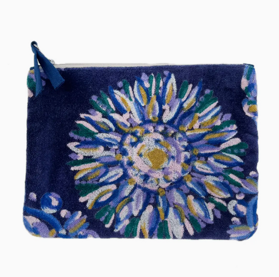 Napoli Velvet Pouch Sunburst Navy