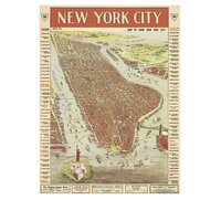 Cavallini Wrap New York City Map