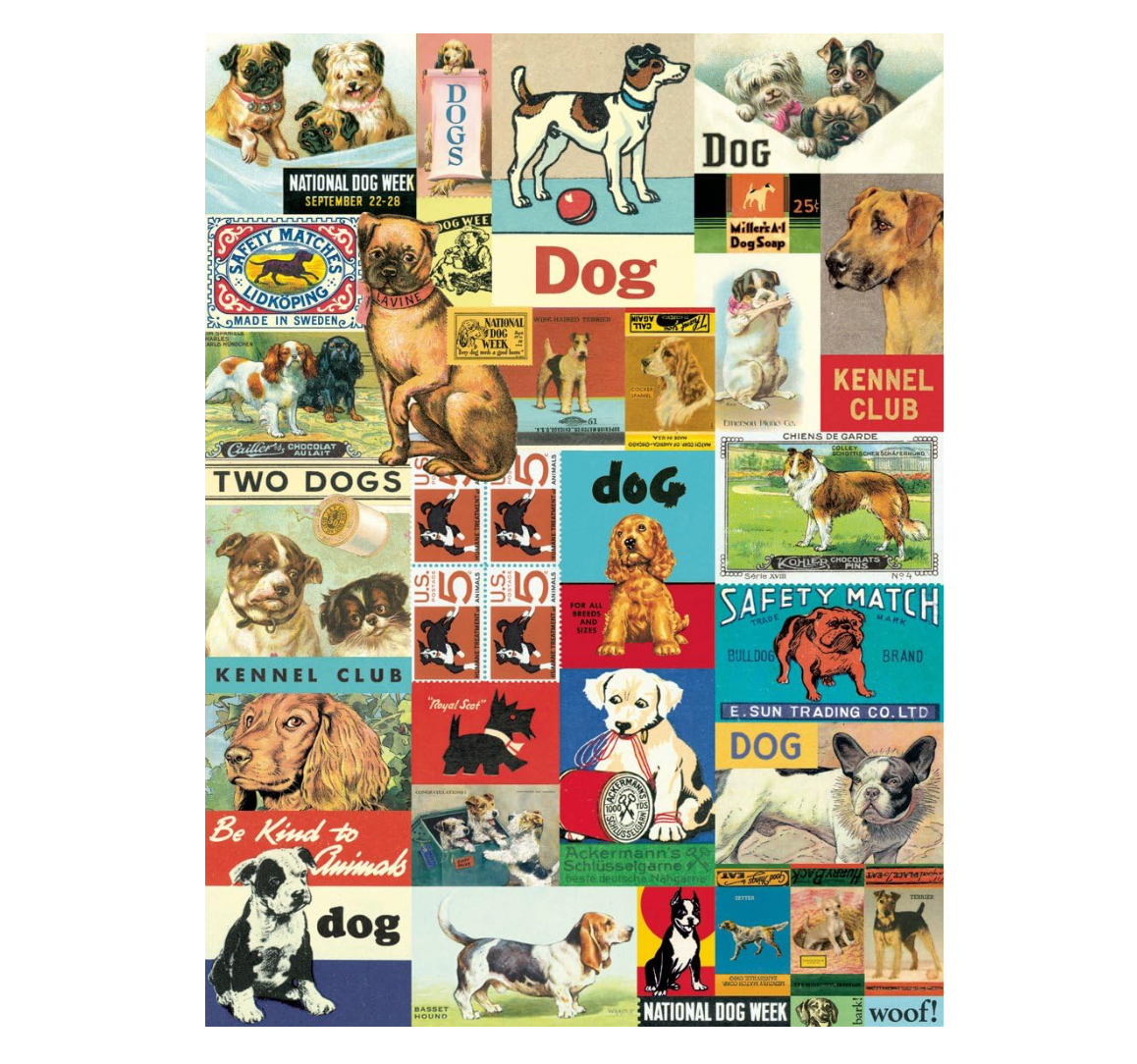 Cavallini Wrap Vintage Dogs