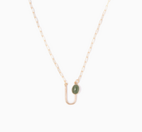 Michelle Starbuck Jade Asymmetrical Arch Necklace