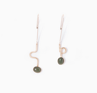 Michelle Starbuck Jade Contour Drop Earrings