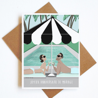 Card Mariage Umbrella