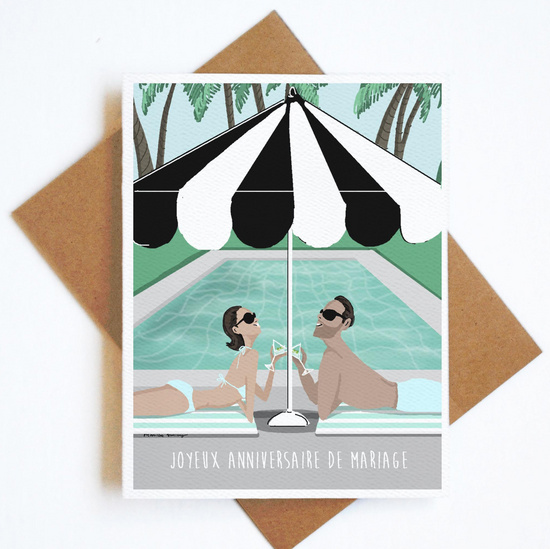 Card Mariage Umbrella
