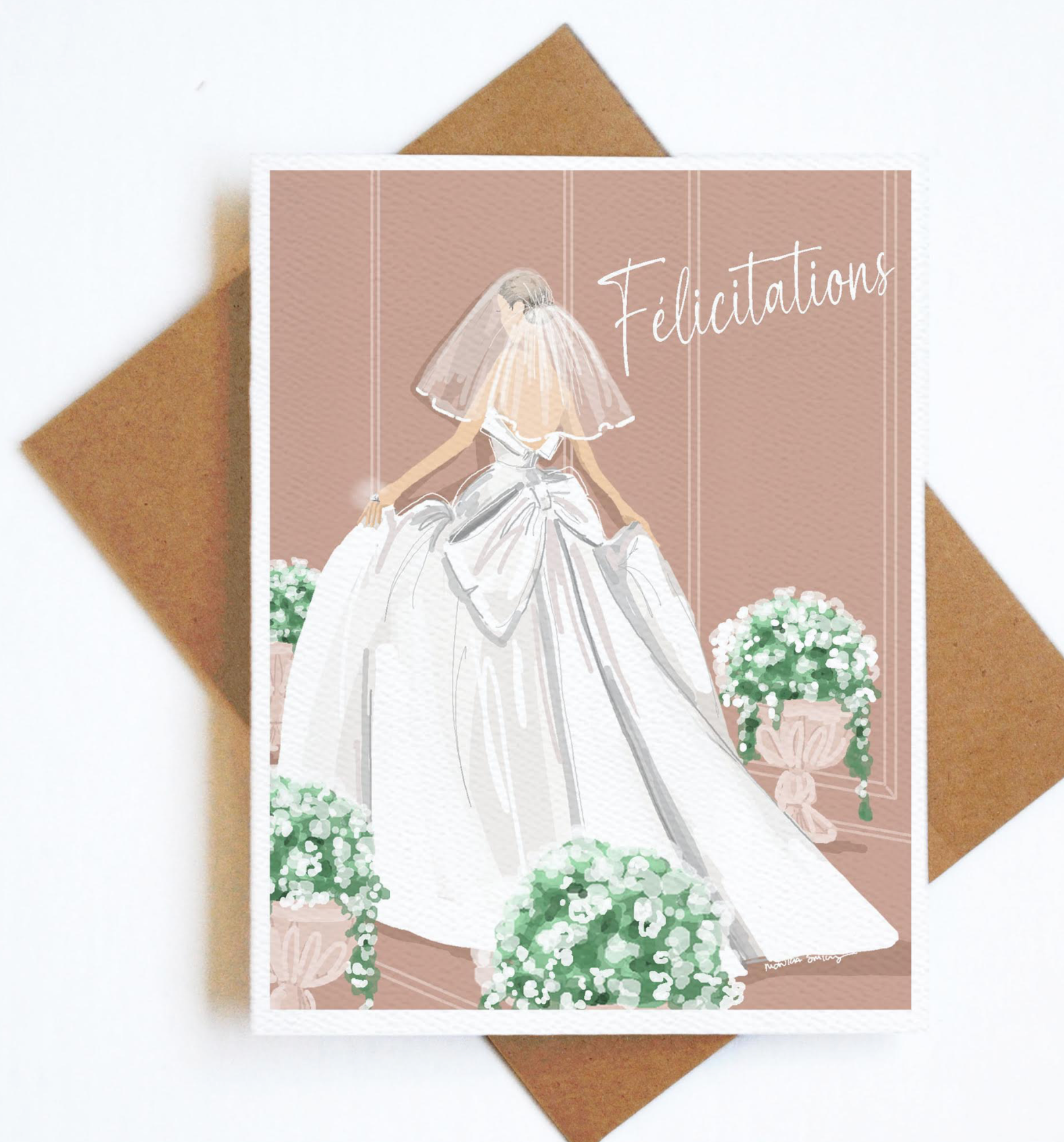Card Felicitations Dress