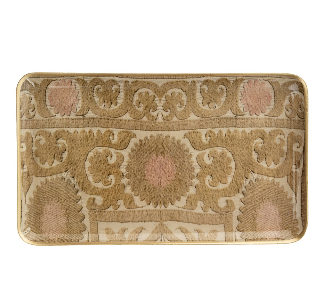 Suzani Enamel Tray