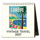 Cavallini Desk Calendar Vintage Travel