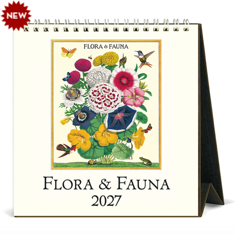 Cavallini Desk Calendar Flora & Fauna