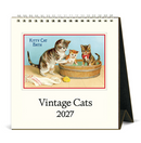 Cavallini Desk Calendar Vintage Cats